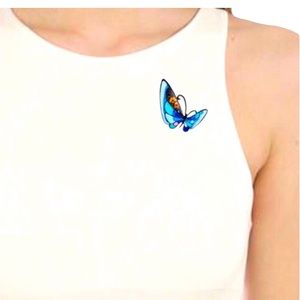 Butterfly Enamel Brooch Pin- Cute Pin - Gift for Her - Lapel Pin